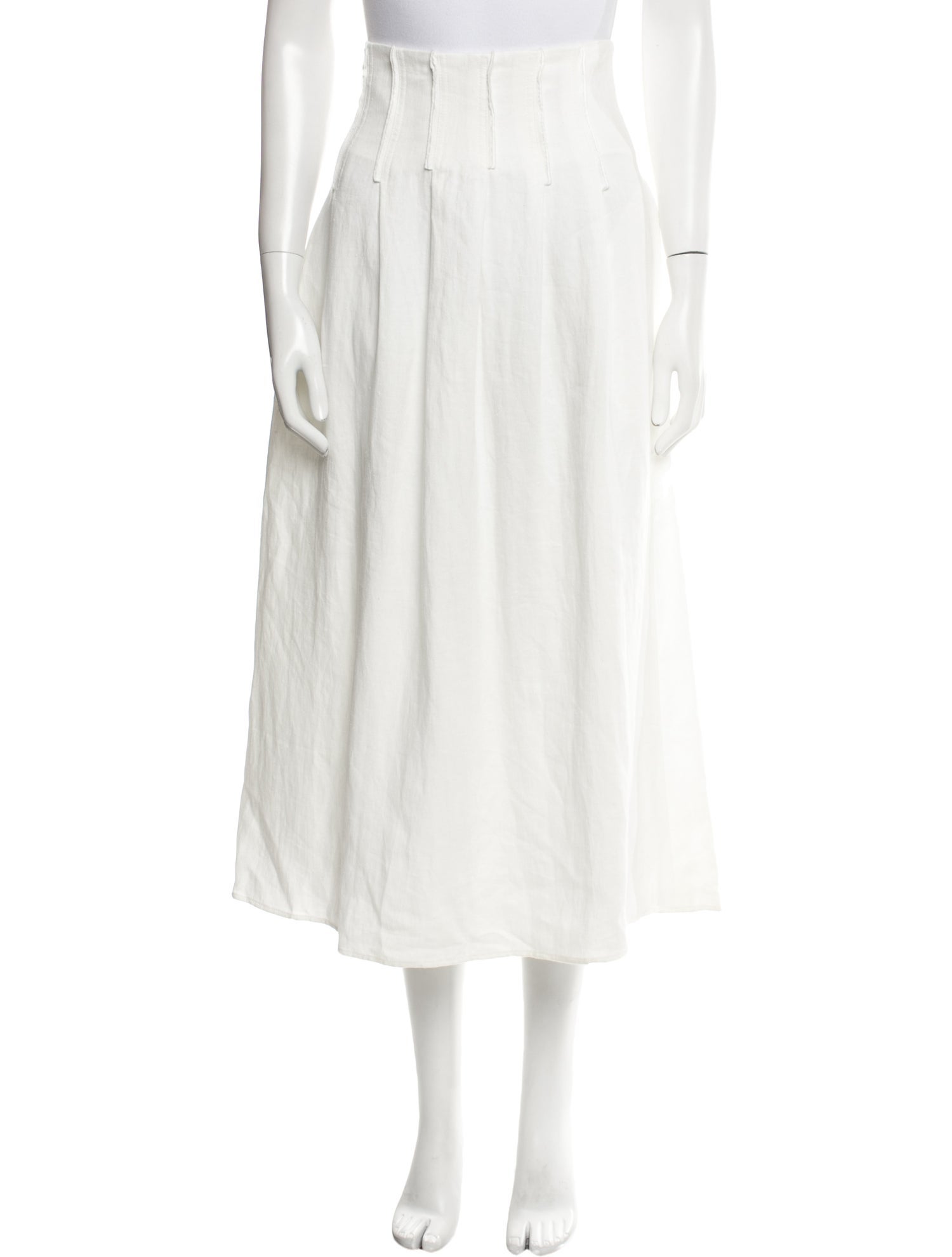 Chloé Linen Midi Length Skirt