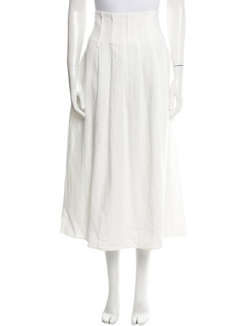 Chloé Linen Midi Length Skirt