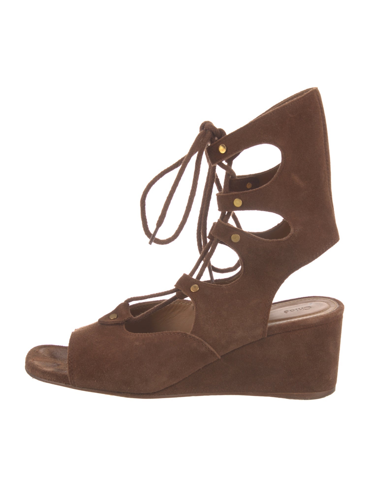Chloé Suede Gladiator Sandals