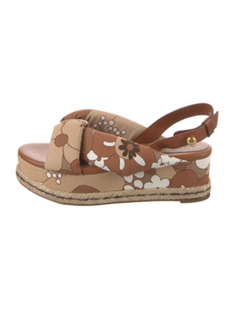 Chloé Canvas Floral Print Espadrilles