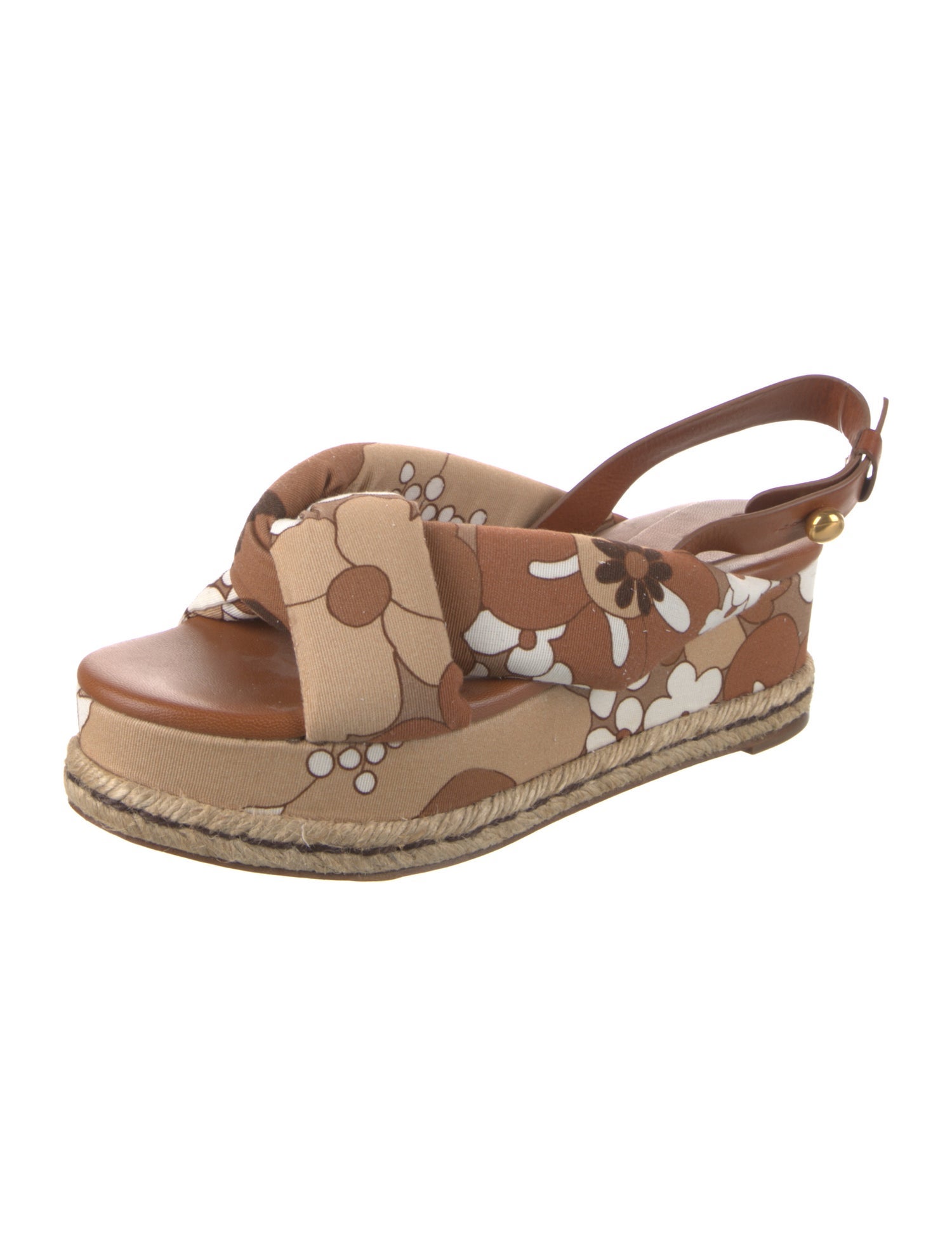 Chloé Canvas Floral Print Espadrilles