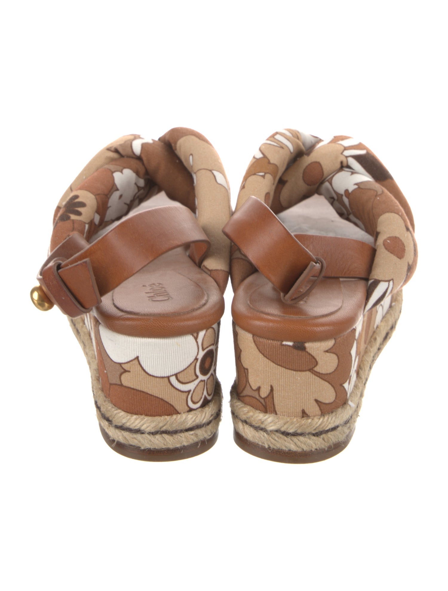 Chloé Canvas Floral Print Espadrilles