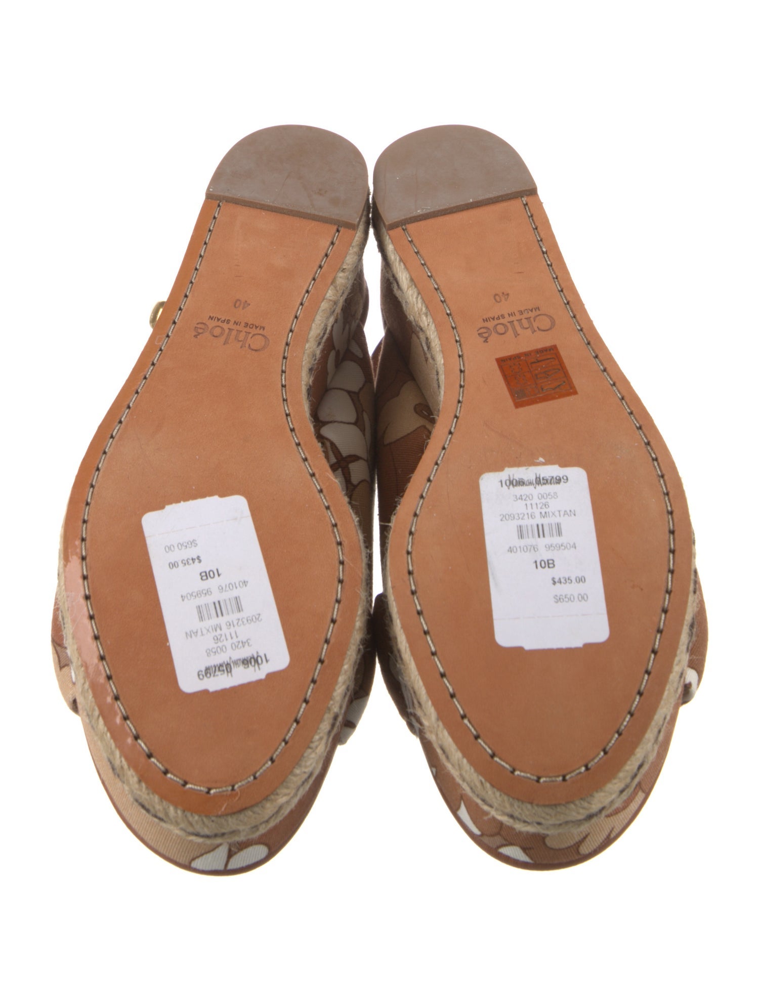 Chloé Canvas Floral Print Espadrilles