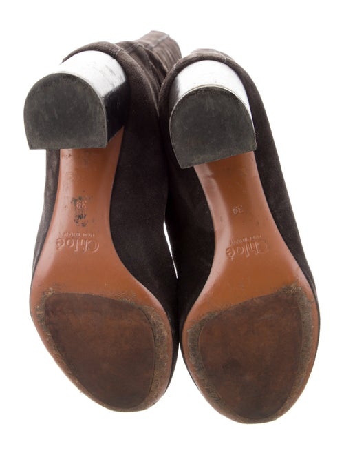 Chloé Suede Lace-Up Boots
