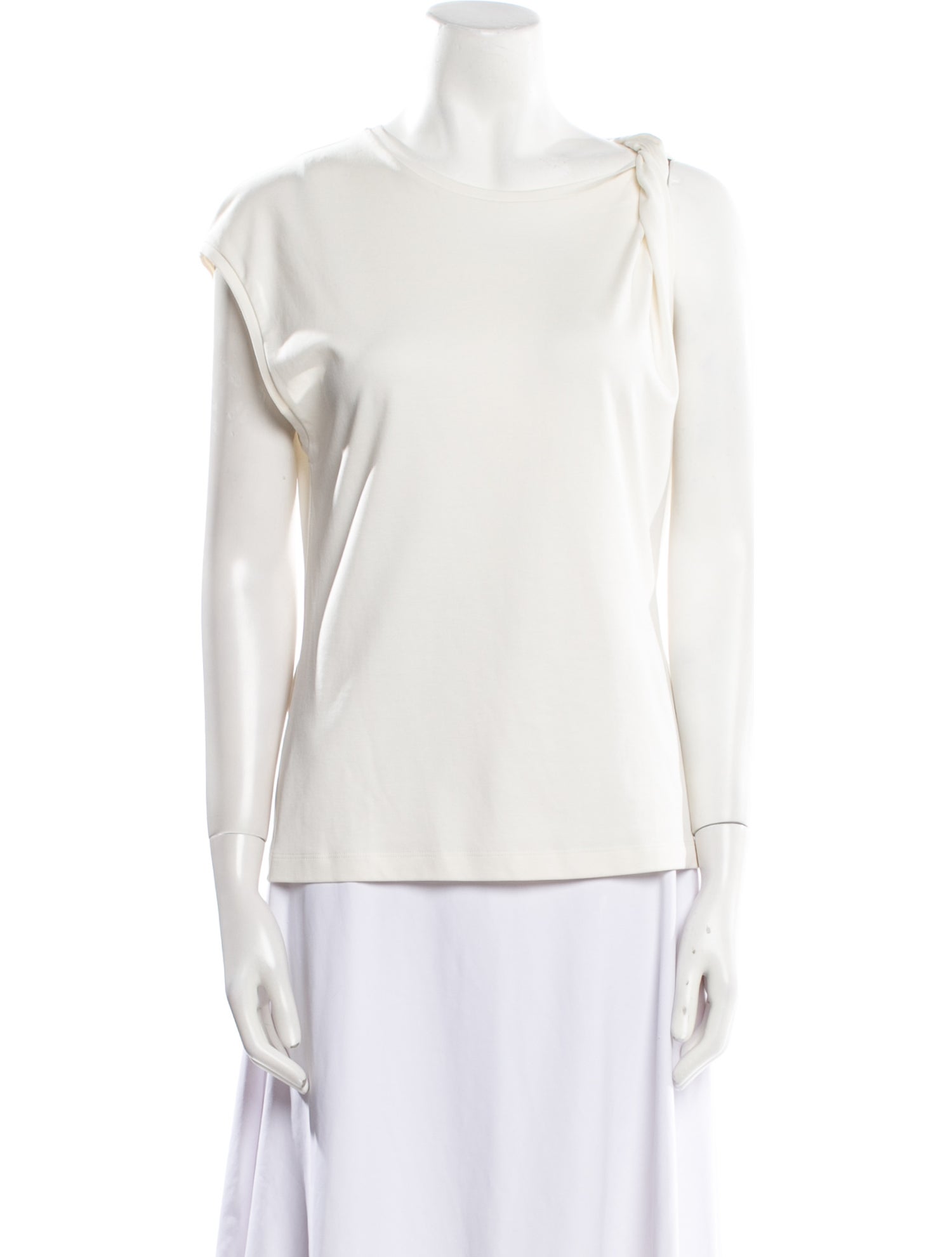 Chloé Bateau Neckline Short Sleeve Top