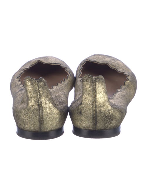 Chloé Leather Animal Print Ballet Flats