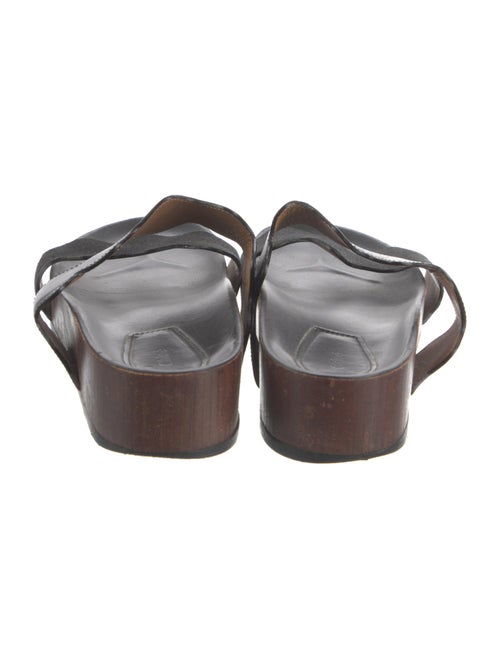 Chloé Leather Scalloped Accent Slides