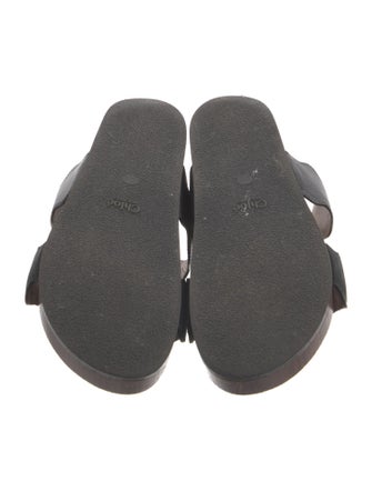 Chloé Leather Scalloped Accent Slides