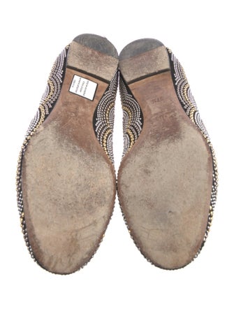 Chloé Suede Studded Accents Ballet Flats