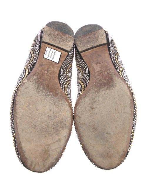 Chloé Suede Studded Accents Ballet Flats