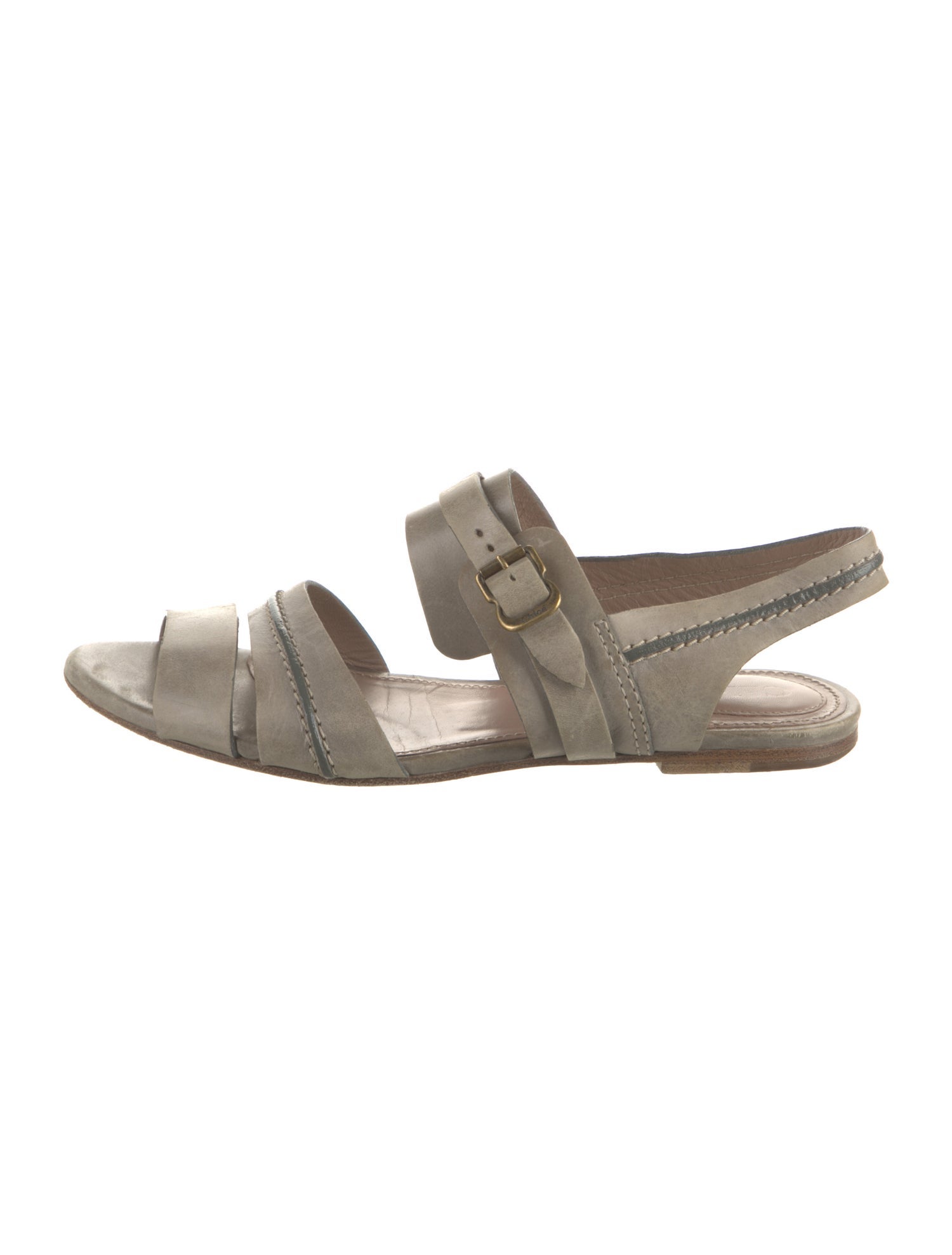 Chloé Leather Slingback Sandals