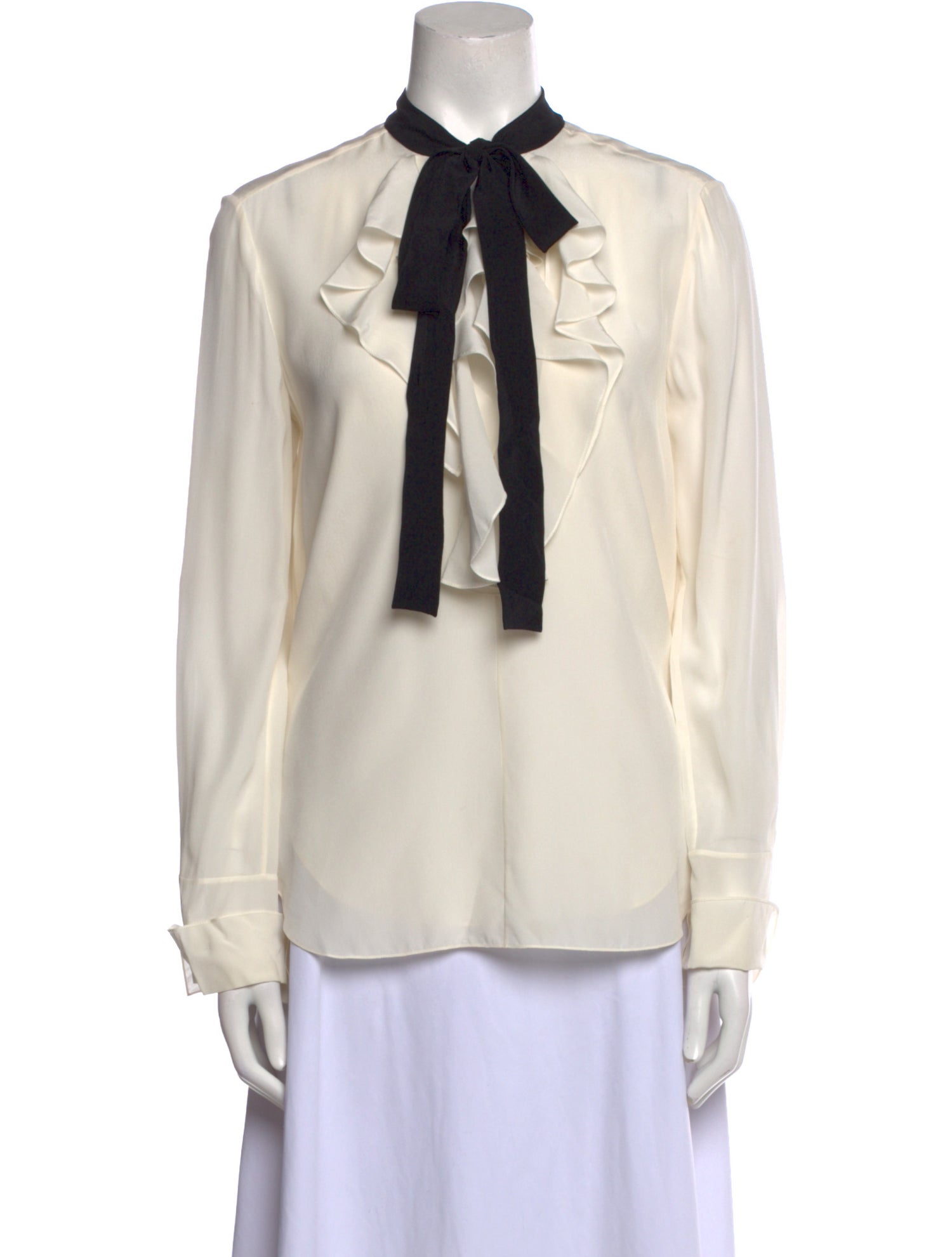 Chloé Silk V-Neck Blouse