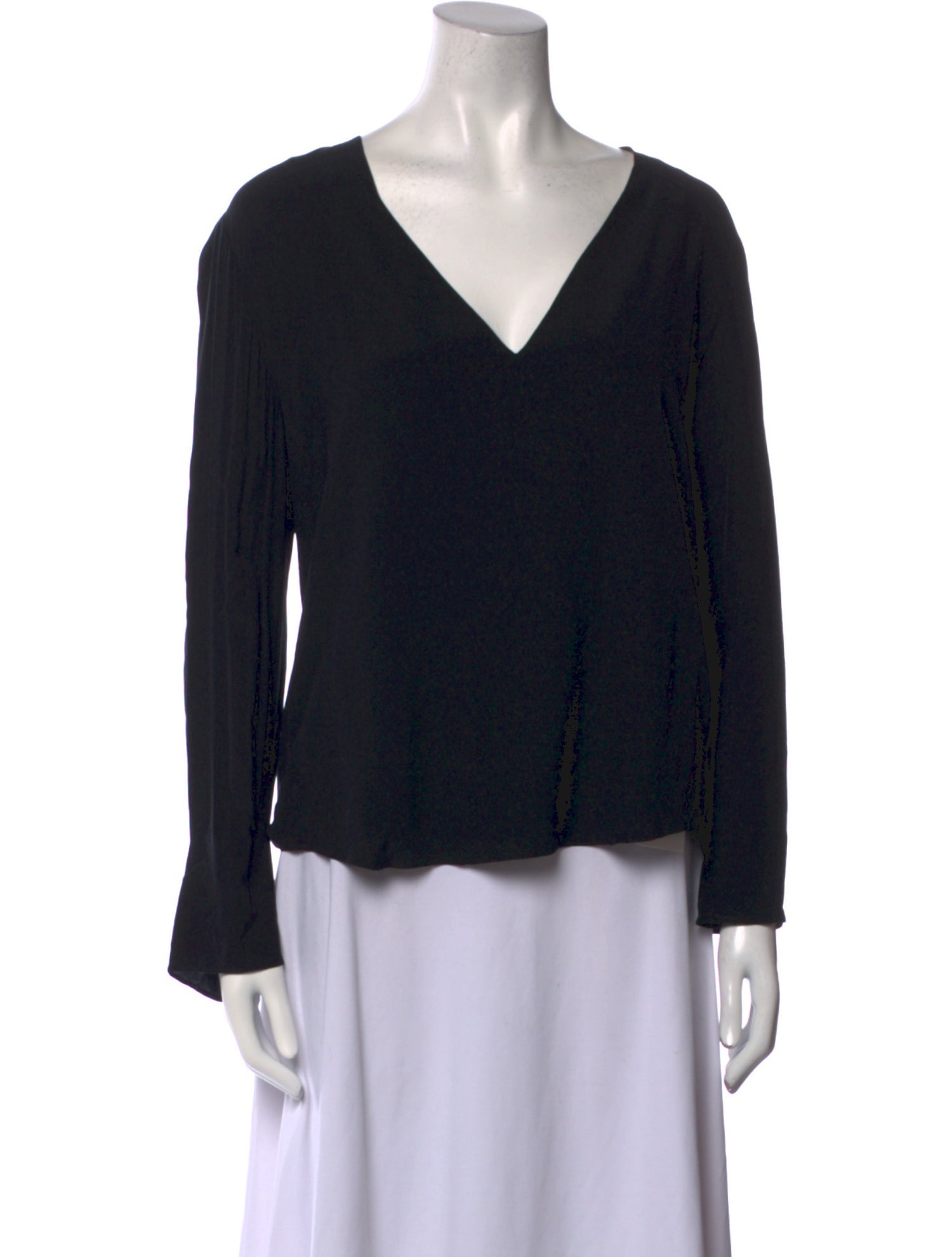 Chloé Silk V-Neck Blouse