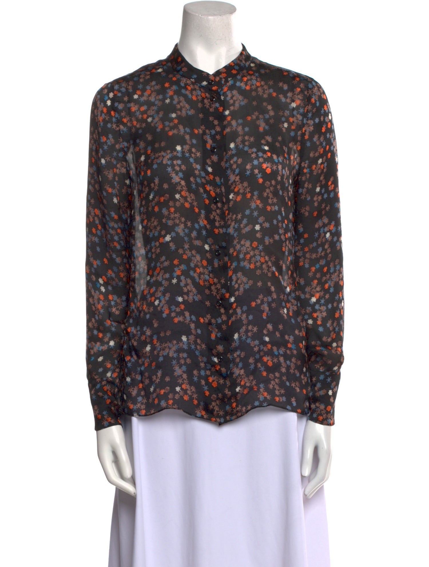 Chloé Vintage Silk Button-Up Top