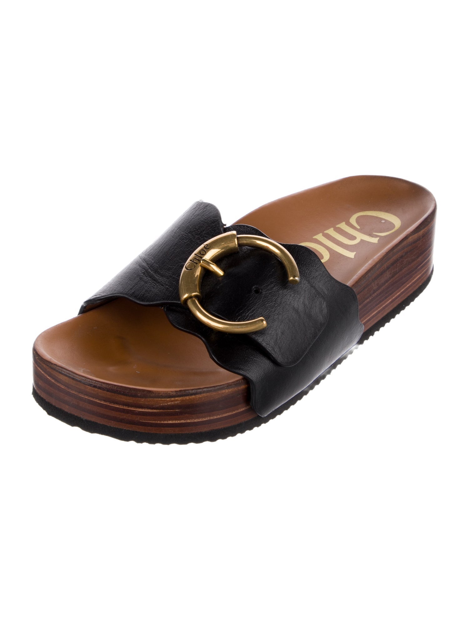 Chloé Leather Slides