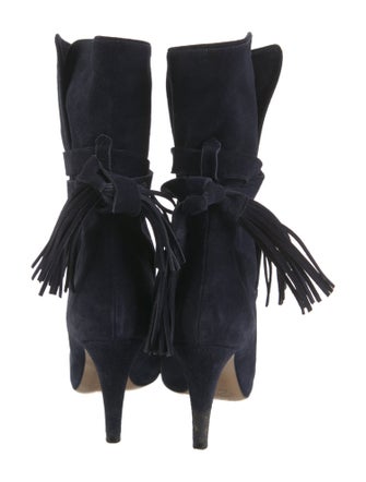 Chloé Suede Tassel Accents Boots