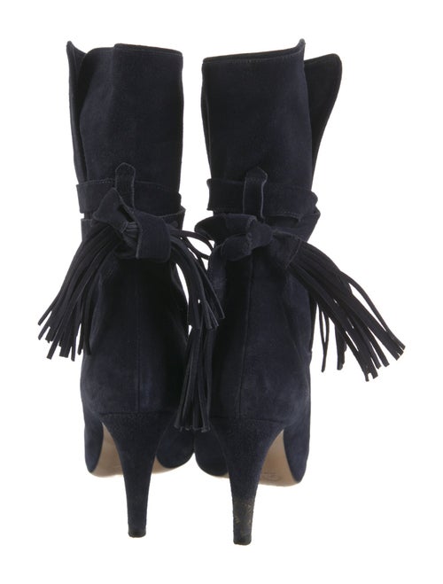 Chloé Suede Tassel Accents Boots