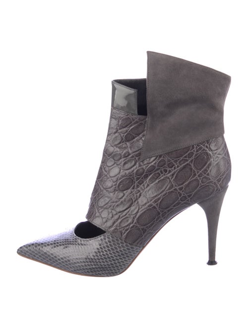 Chloé Leather Animal Print Boots