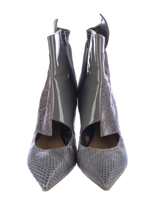 Chloé Leather Animal Print Boots