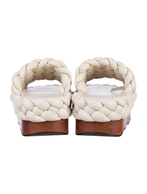 Chloé Leather Floral Print Slides