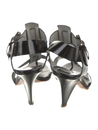 Chloé Patent Leather T-Strap Sandals
