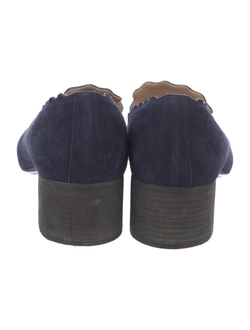 Chloé Suede Scalloped Accent Pumps