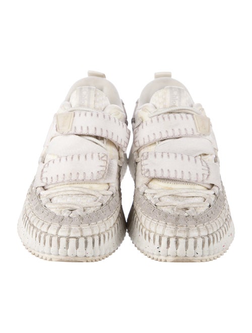 Chloé Canvas Mesh Accents Sneakers