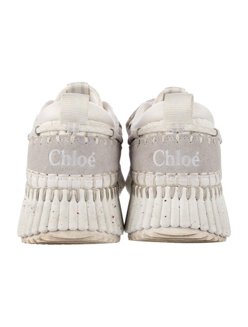 Chloé Canvas Mesh Accents Sneakers