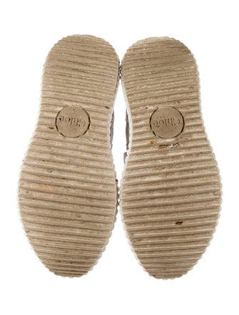 Chloé Canvas Mesh Accents Sneakers