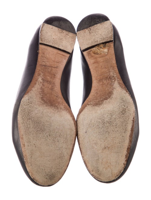 Chloé Leather Scalloped Accent Ballet Flats