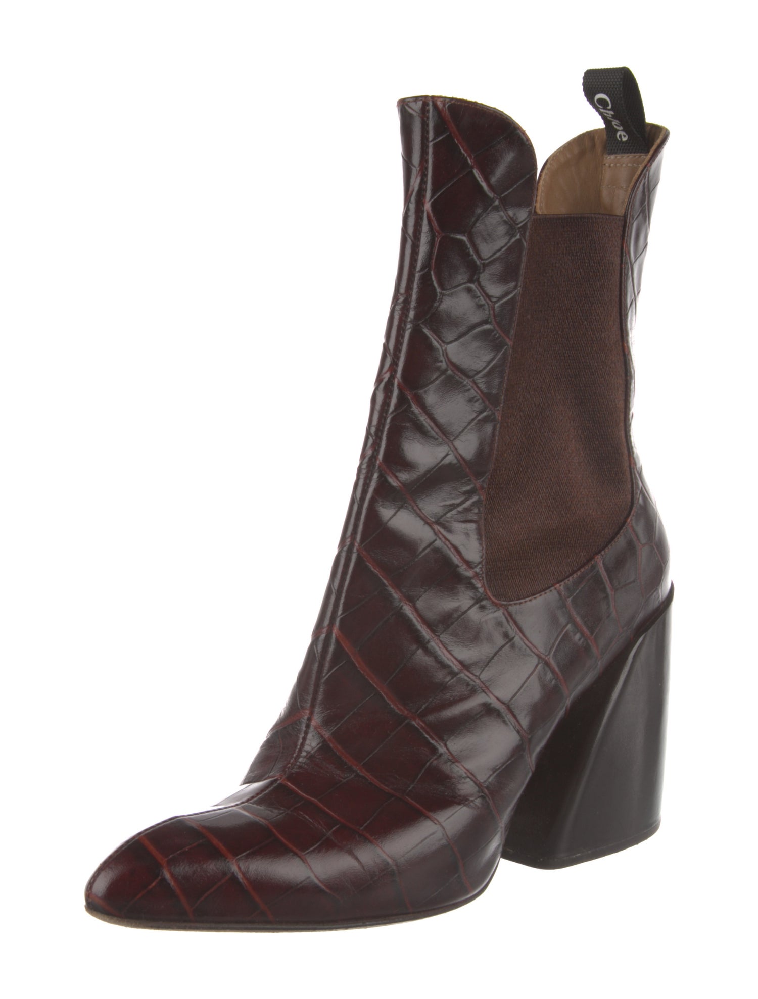 Chloé Leather Chelsea Boots