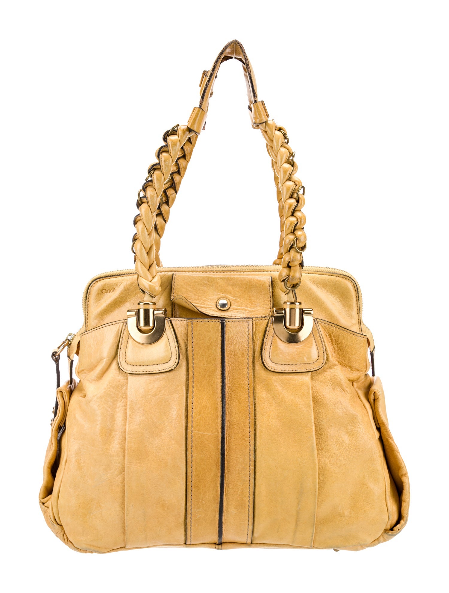 Heloise Yellow Chloé Leather Heloise - Yellow Shoulder Bags, Handbags - CHL347341 ...