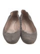Chloé Suede Scalloped Accent Ballet Flats