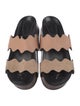 Chloé Leather Scalloped Accent Slides