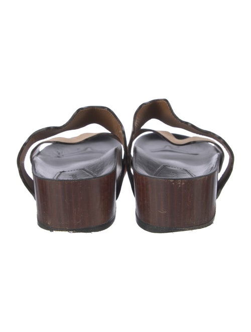 Chloé Leather Scalloped Accent Slides