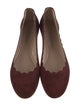 Chloé Suede Scalloped Accent Flats