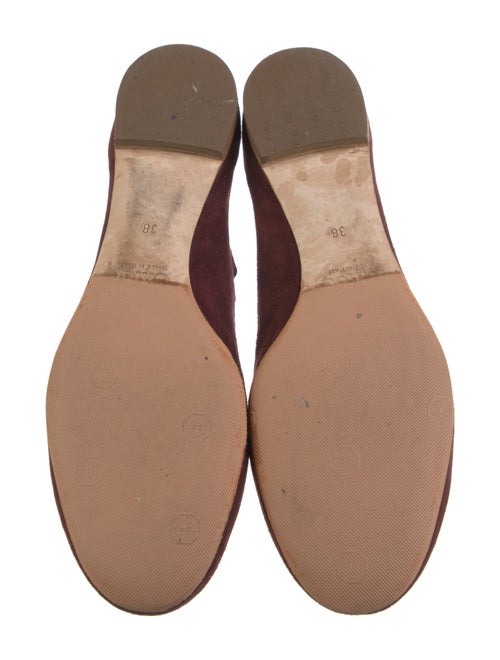 Chloé Suede Scalloped Accent Flats