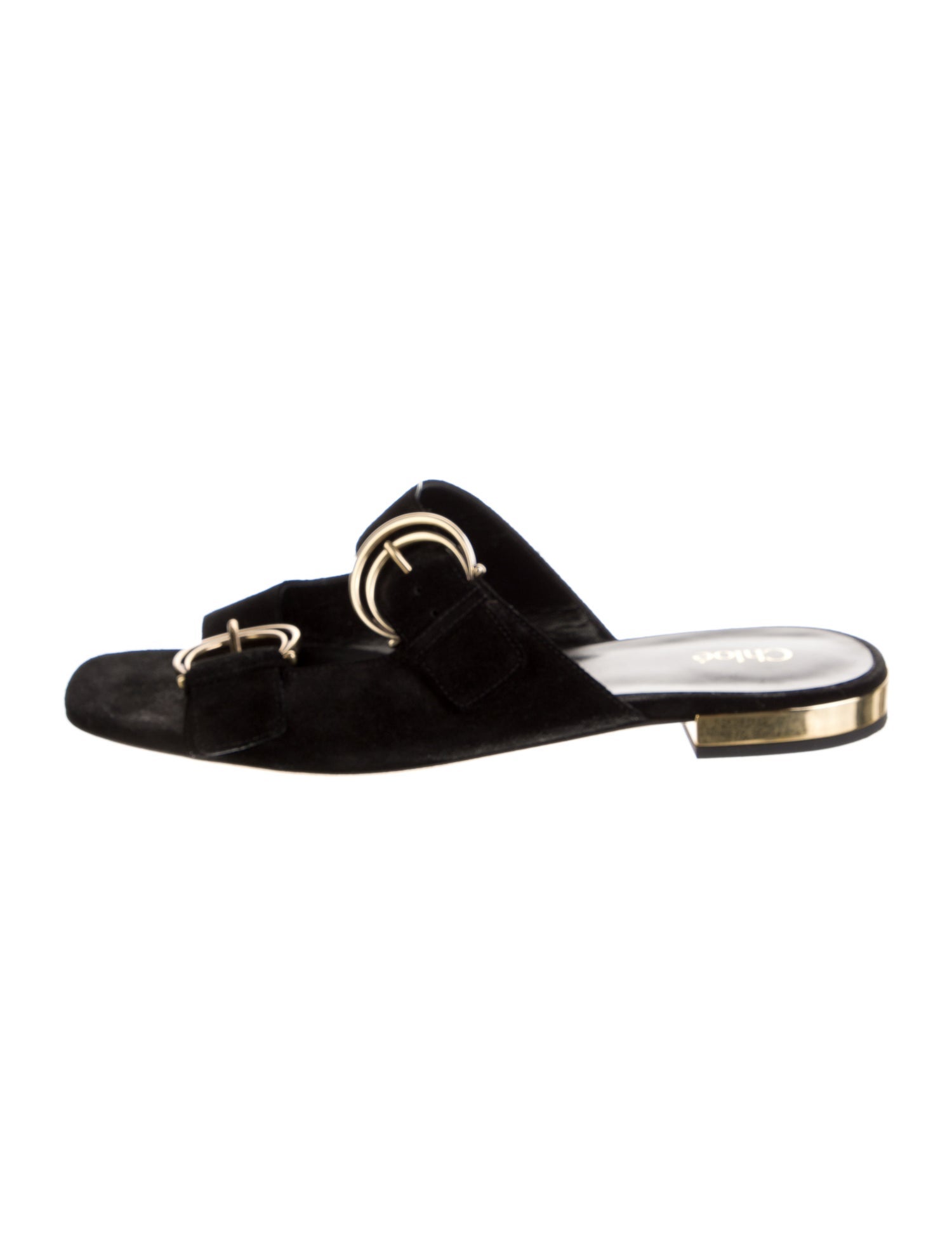 Chloé Suede Slides