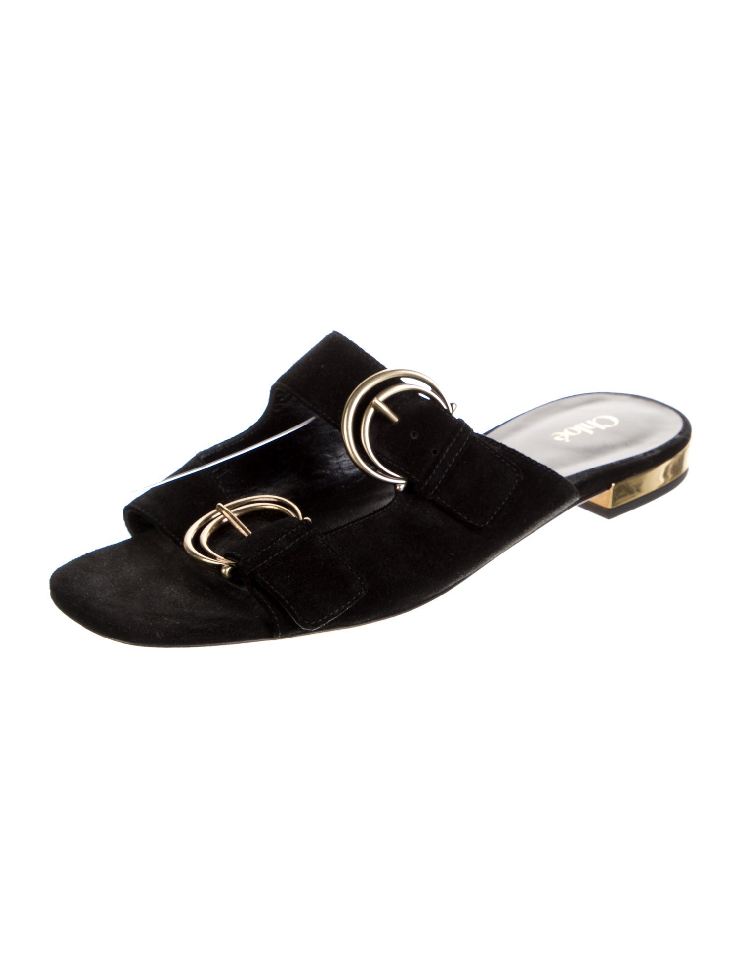 Chloé Suede Slides