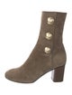Chloé Suede Studded Accents Boots