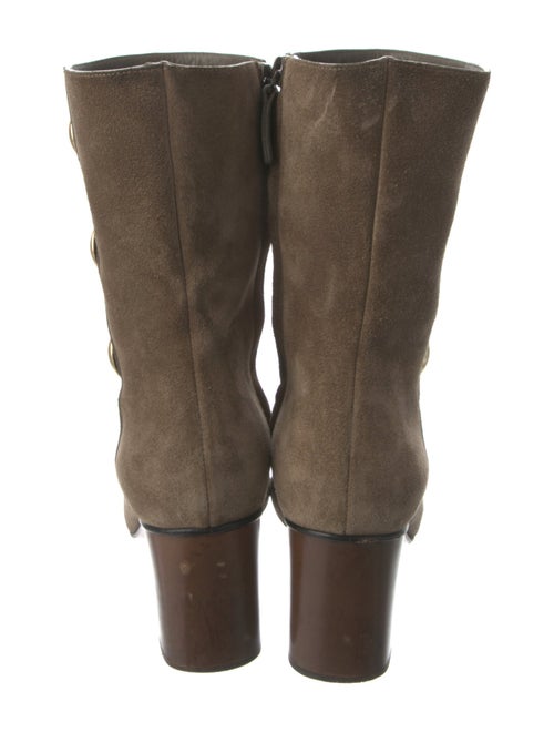 Chloé Suede Studded Accents Boots