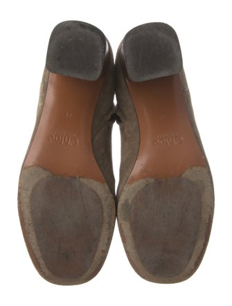 Chloé Suede Studded Accents Boots