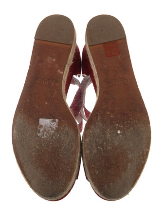 Chloé Suede Scalloped Accent Espadrilles