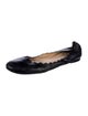Chloé Leather Scalloped Accent Ballet Flats
