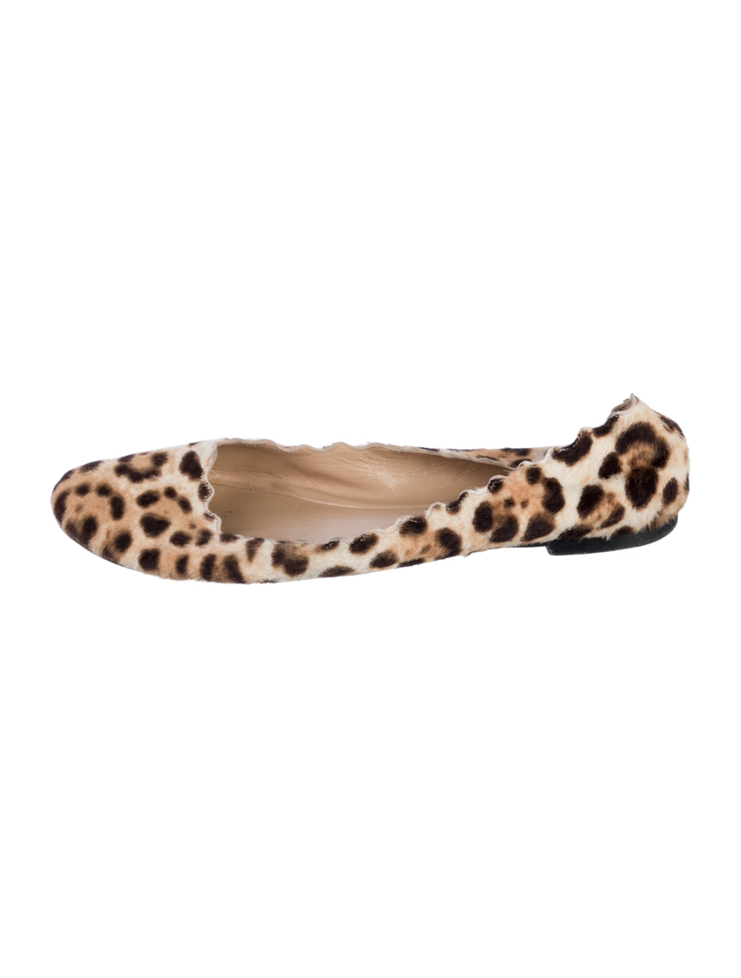 Chloé Ponyhair Animal Print Ballet Flats