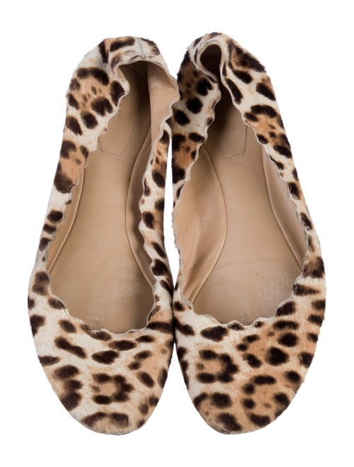 Chloé Ponyhair Animal Print Ballet Flats