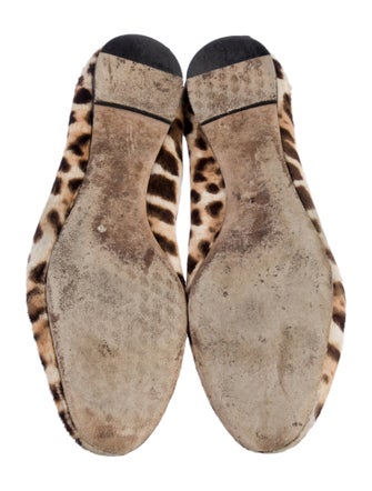 Chloé Ponyhair Animal Print Ballet Flats