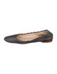 Chloé Leather Chain-Link Accents Ballet Flats
