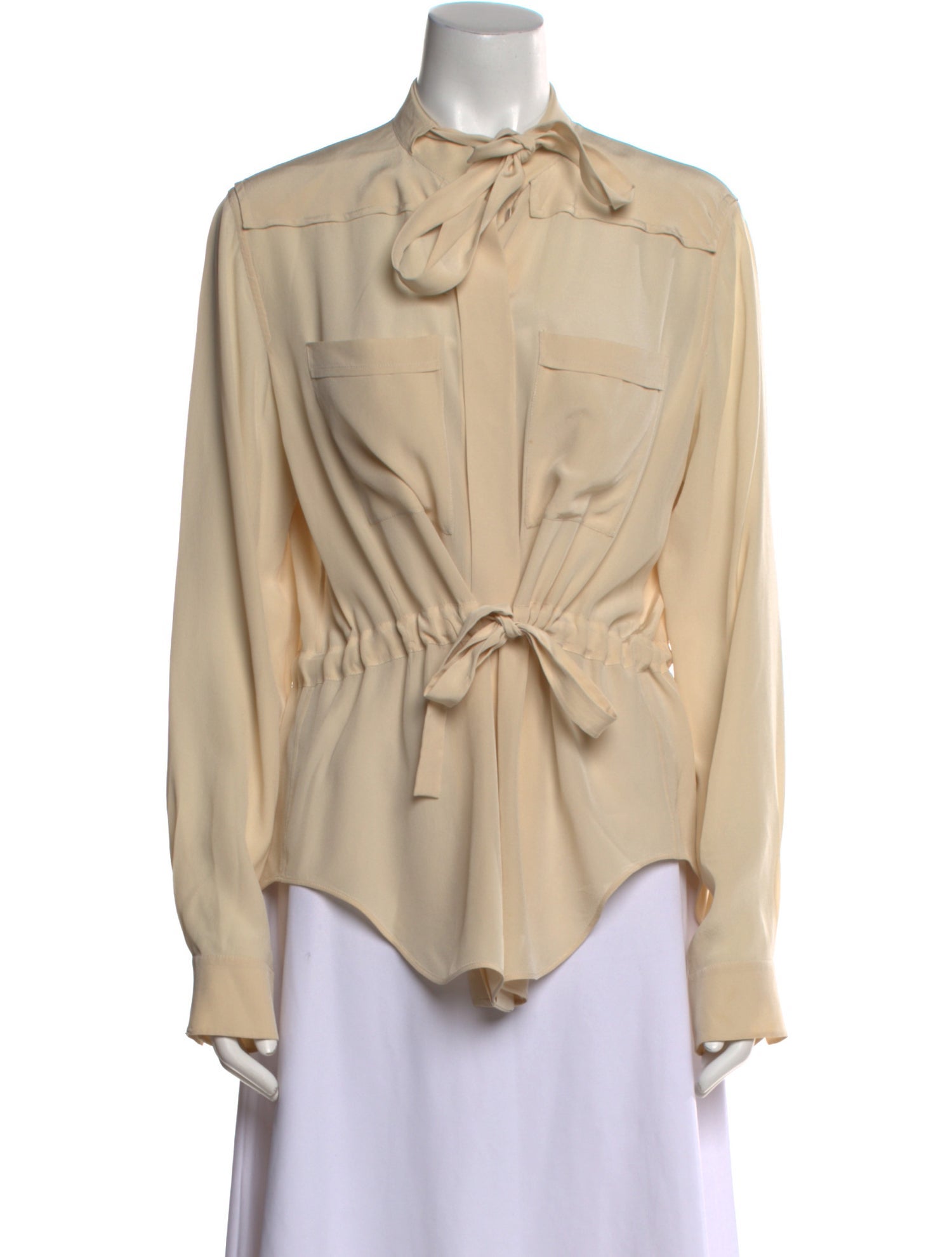 Chloé Mock Neck Long Sleeve Blouse