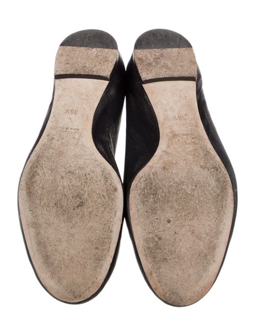 Chloé Leather Scalloped Accent Ballet Flats
